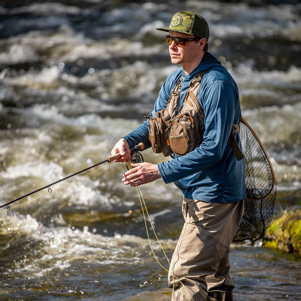 Vision Mega Bra Fliegenweste, Fliegenfischen Schweiz, Fliegenfischen Graubünden, Bobs Flies