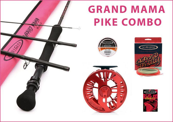 Vision Grand Mama Pike Combo, Fliegenruten Set Hecht, Fliegenruten Schweiz, Fliegenfischen Graubünden, Fliegenfischen Zürich