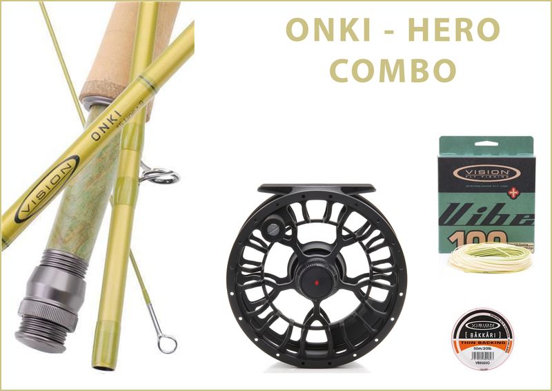 Vision Onki Hero Combo, Fliegenruten Set, Fliegenfischen Schweiz, Fliegenfischen Graubünden